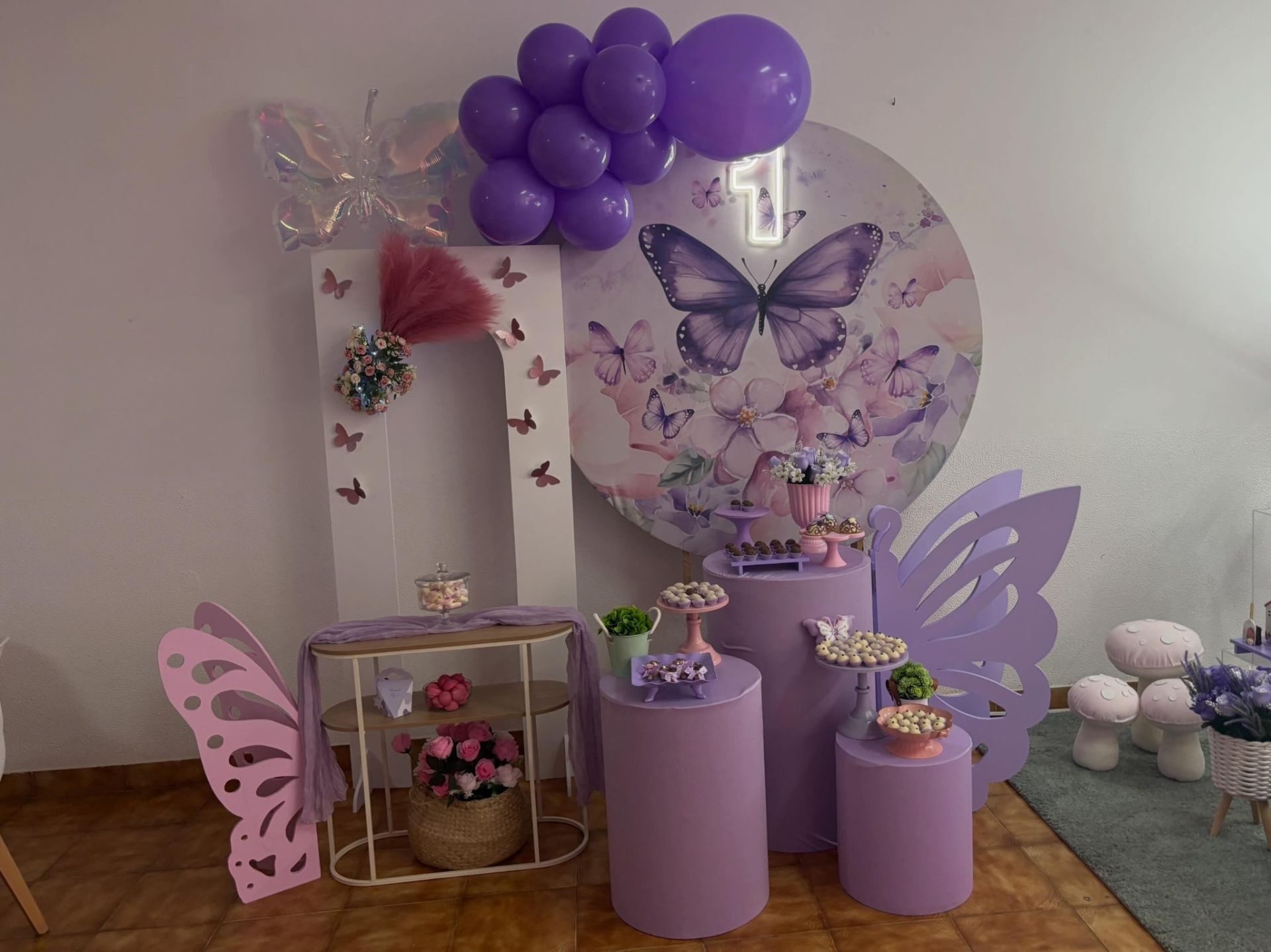Decoração de festa com Primeiro Aniversário no Castelo Kids, Castelo Branco